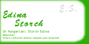 edina storch business card